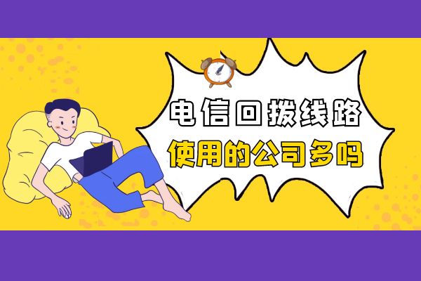 使用电信回拨线路的公司多吗？