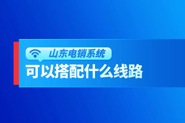 山东电销系统可以搭配什么线路？